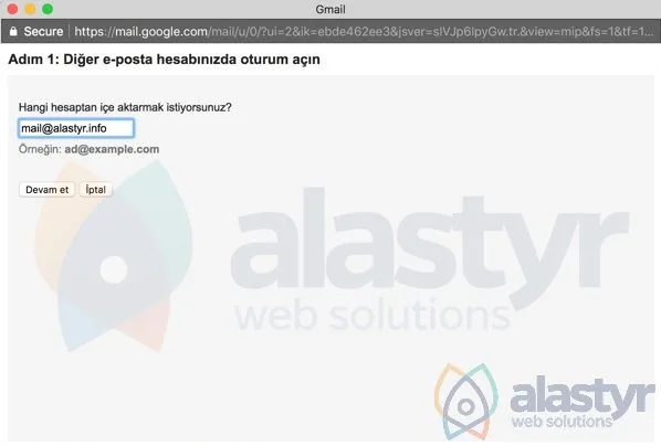 E-Posta Hesabını Gmaile Yönlendirme