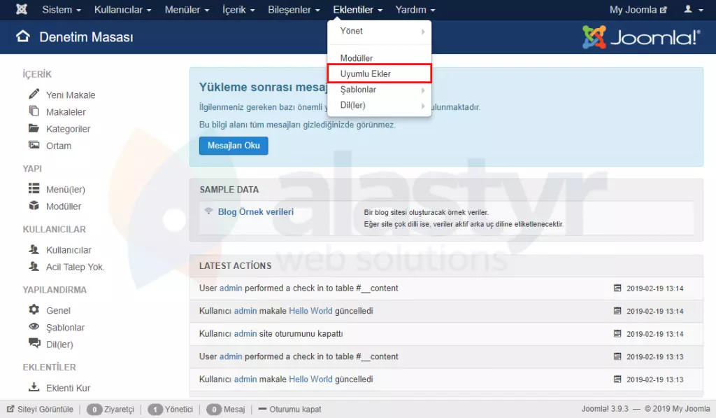Joomla spam ayarları