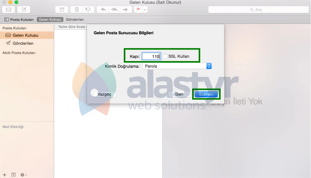 macos mail kurulumu resimli anlatım