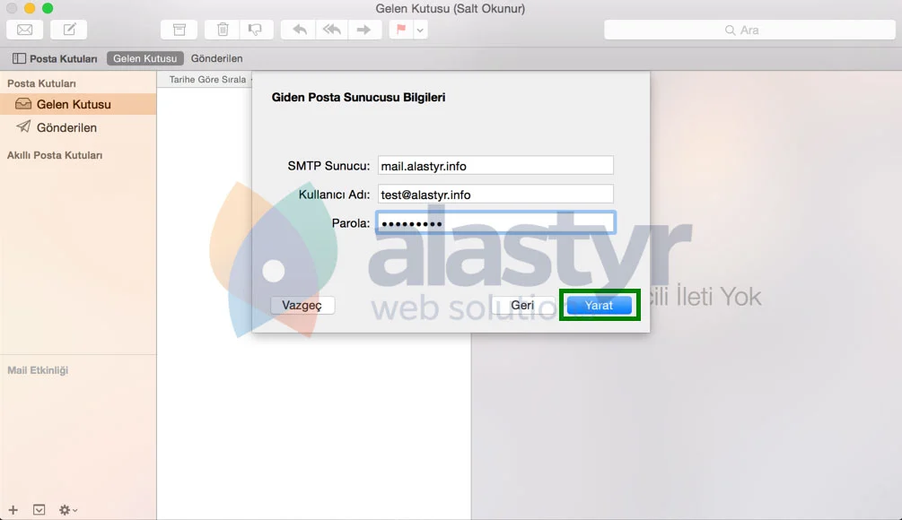 ma bilgisayara mail kurmak