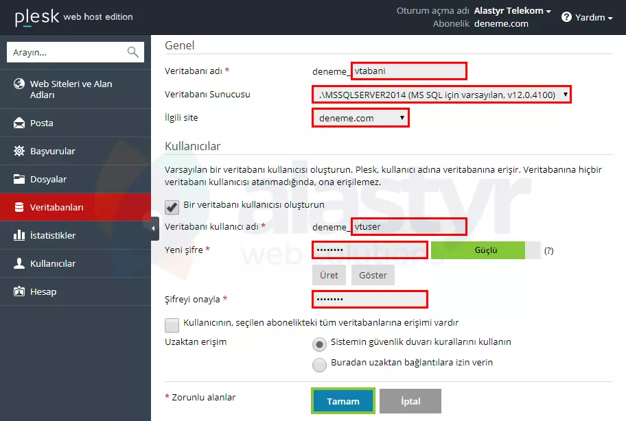 MsSQL'e Uzaktan Baglanmak (3)