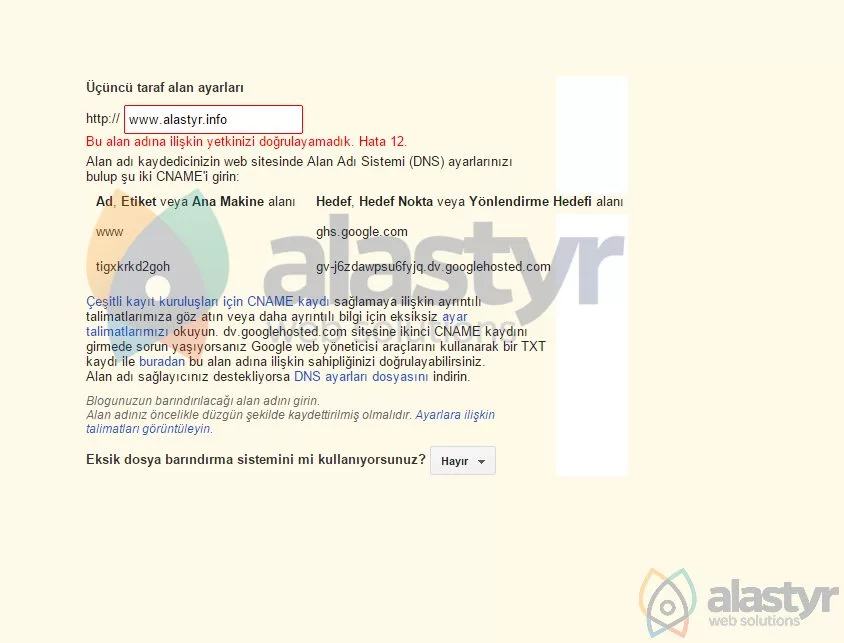 blogger site yönlendirme
