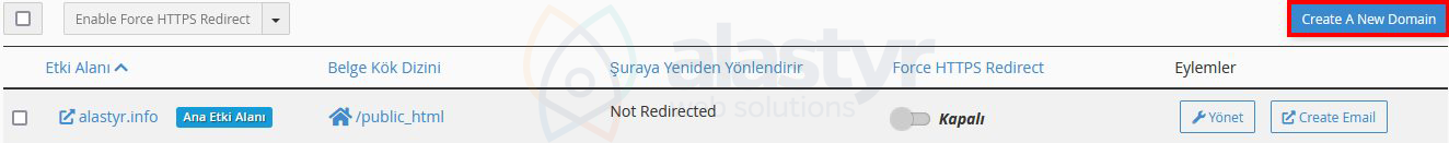 cPanel Addon Domain Nasıl Oluşturulur