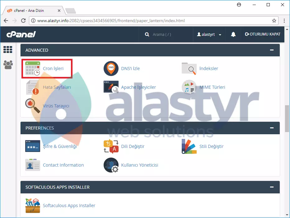 cPanel Cron Job Ayarları