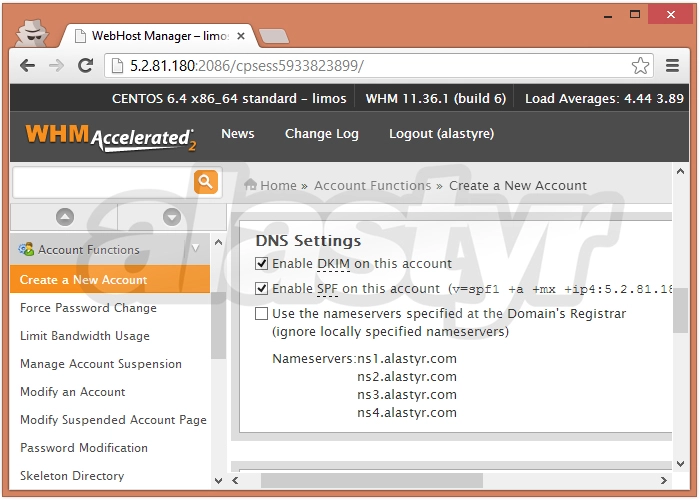 Reseller'da Hesap Oluşturma - 5 Bayi Hosting Ayarları