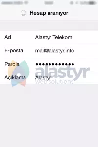 iPhone E-posta Kurulumu
