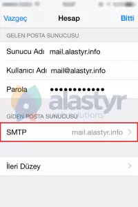 iphone mail kurulumu resimli anlatım