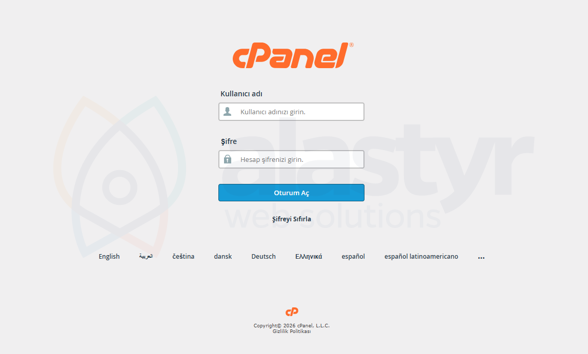 cPanel'de MySQL Veritabanı Açma