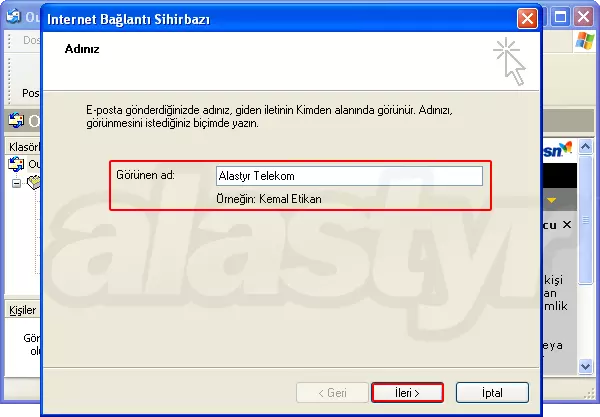 Outlook Express E-mail Ayarları