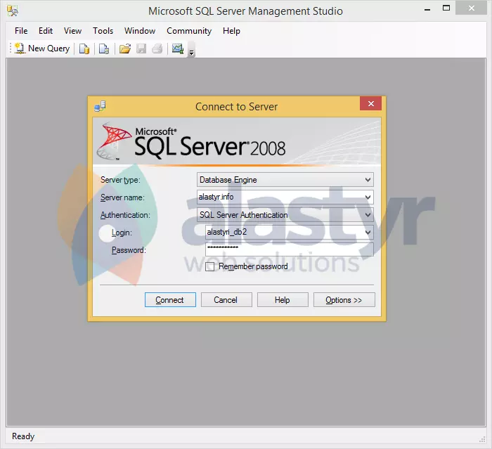 sql server veritabanı oluşturmak
