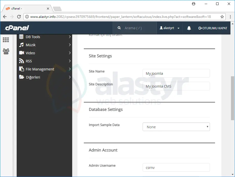 tek tıkla joomla kurulumu (4)