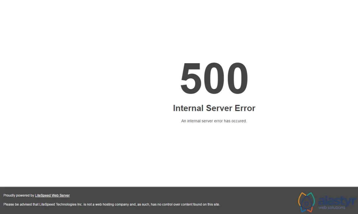 Internal Server Error Hatası