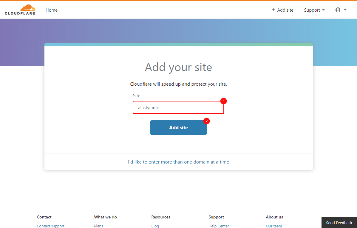 Cloudflare Site Ekleme
