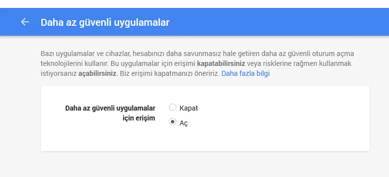 Gmail Sunucularına SMTP Bağlantı Hatası
