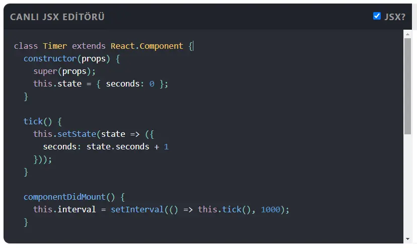 react özellikleri