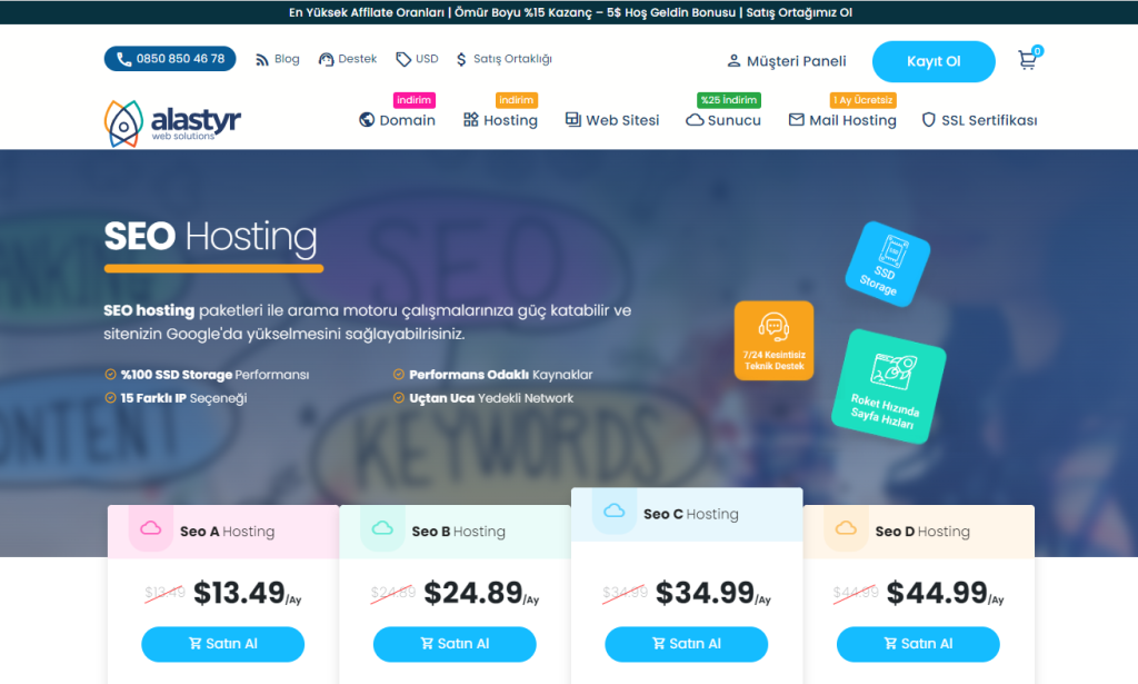 seo hosting fiyatları