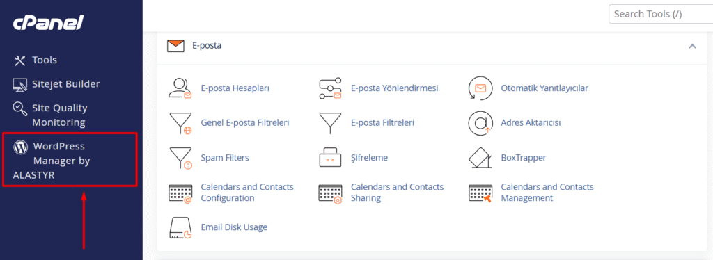 cpanel wp kurmak