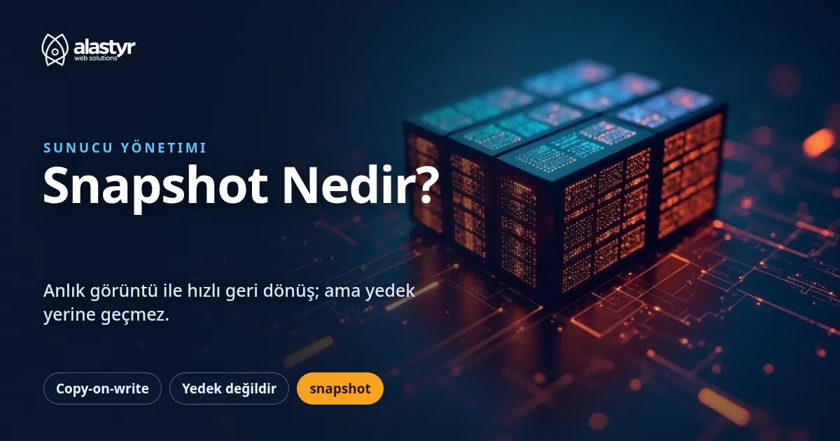 Snapshot (Anlık Görüntü) Nedir? Yedekten Farkı Nedir?